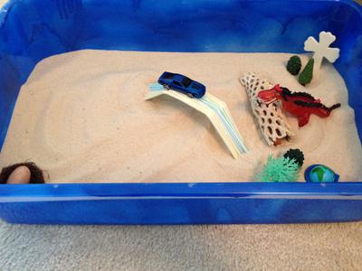 Building a Sand Tray Bridge for Sand Tray Therapy