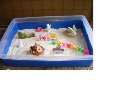 Sand Tray Therapy Technique: Maslow's Hierarchy Sand Tray Therapy Photo # 4 of 4