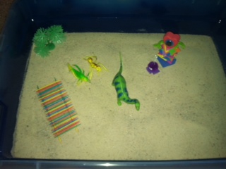 Sand Tray Therapy Student #5- Extended Tray Project #4