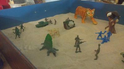 Sand Tray Therapy - Anger Management Tray #3 By: Marie