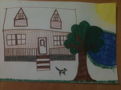  House, Water, Tree, Sun, Animal, Play Therapy Technique