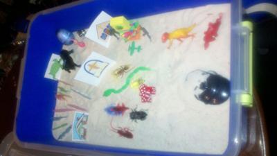 Completed Tray Extended Sand Tray Therapy 