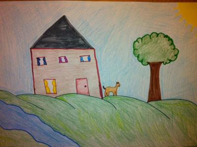 Play Therapy / Art Therapy Drawing: The House / Tree / Water / Sun / Animal Insight Drawing