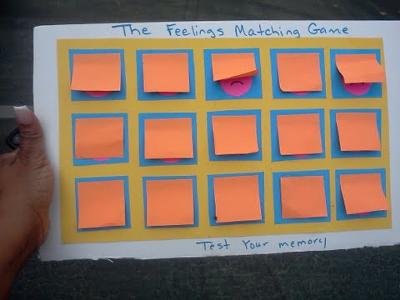 Play therapy game: Matching Memory Game Activity to use in Play Therapy