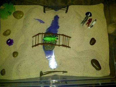 bridge sand tray therapy example and technique