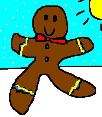 holiday gingerbread man book and game