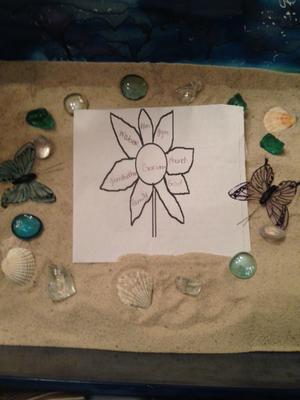 Ikebana Sand Tray Therapy Tray