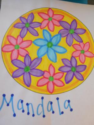 See a Beautiful Example of the Play Therapy Flower Mandala