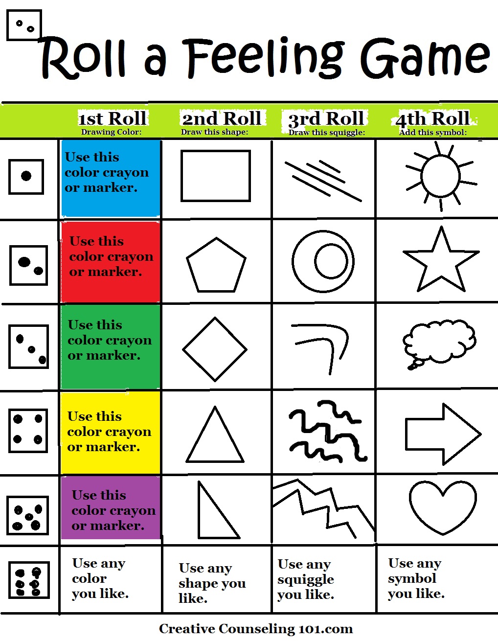 Create A Mandala Dice Roll Game  Mindfulness activities, Mandala, Lessons  activities