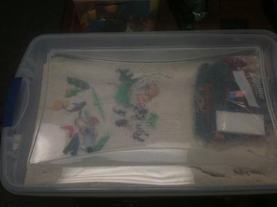 Sand Tray Therapy for Play Therapy / idea for social workers and school counselors