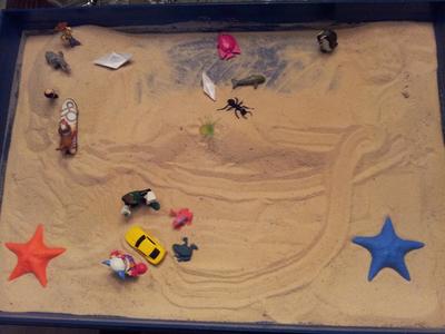 How to do a Kinetic Sand Tray for Sand Tray Therapy