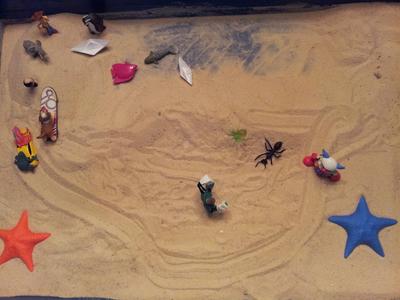 Sand Tray Therapy Kinetic Drawing