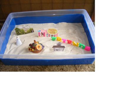 Sand Tray Therapy Activity: Maslow's Hierarchy Sand Tray Photo # 3 of 4