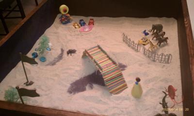 Sand Tray Therapy - Building My Bridge  #3 Summer 2012