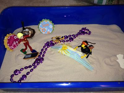 Sand Tray Therapy Project; Childhood Home Sand Tray