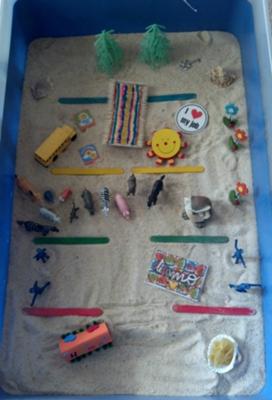 Maslow's Hierarchy of Needs Sandtray Therapy Example #1