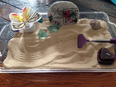 Sand Tray Therapy Zen Garden, Student #2