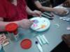 Make a plate full of different frosting for the play therapy feeling cookie.