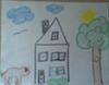 School Counselor / Play Therapy: House/Tree/Sun Drawing & Family Portrait example 1