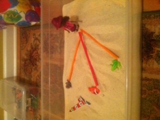 My very first sand tray therapy experience