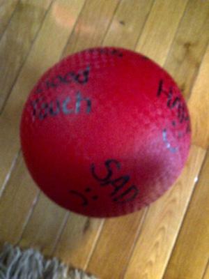 Play therapy game idea:and activity: The Ball Game