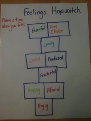 Play Therapy Game - Feelings Hopscotch