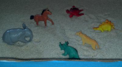 My first sand tray training as a school counselor!