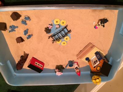Student 1: House, Tree, Person in the Sand Tray for Sand Tray Therapy Class 